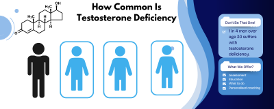 Testosterone Deficiency Statistics - 1 in 4 Men After Age 30